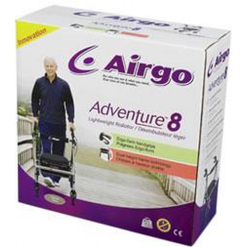 Airgo® AdventureEight Rollator Titanium Kekun Regenerate Kekun
