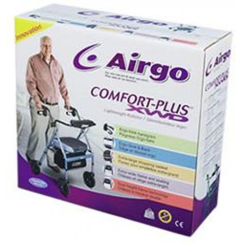 Airgo® Comfort-Plus- XWD Rollator (Bariatric) - Iridescent Blue - Image 3