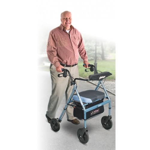 Airgo® Comfort-Plus- XWD Rollator (Bariatric) - Iridescent Blue - Image 2